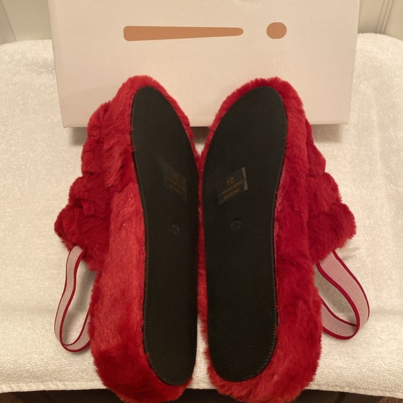 Brand New Miss Morei Red Open Toe Slippers…size 10 - Picture 6 of 8